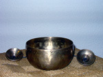 Klangschale und Zimbeln